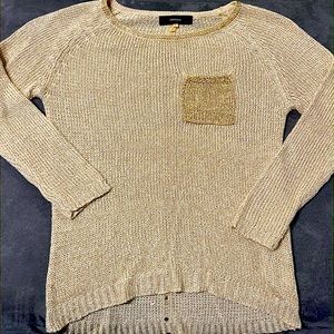 ✨Glittering gold sweater top size L